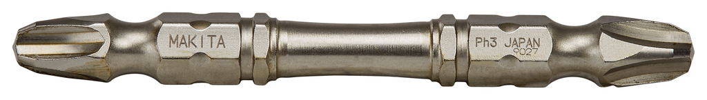 Бита двусторонняя Silver Torsion PH3, 65 мм, E-form (MZ), 3 шт Makita B-21870 B-21870