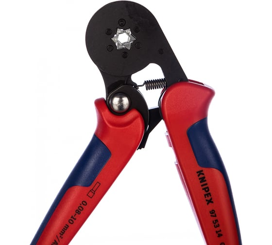 Пресс-клещи 180 мм для контактных гильз 0.08-10 мм² KNIPEX KN-975314