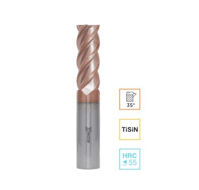 Фреза концевая HRC 55, TiSiN 16х45х100 RODMIX 5160451002
