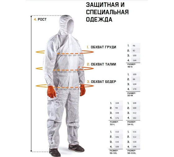 Комбинезон многоразовый защитный из ткани синий L Jeta Safety JPC75b-L