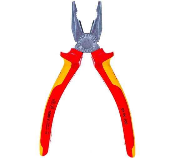 Пассатижи 200мм VDE KNIPEX  KN-0306200