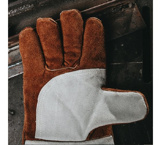 Перчатки сварщика с крагой XL коричневый/серый Jeta Safety JWK401-XL