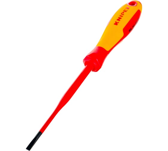 Отвёртка шлицевая 3.5x0.6x100 мм 202мм тонкая KNIPEX KN-982035SL