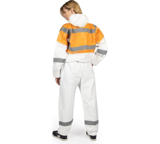 Комбинезон химзащиты со светоотраж. эл-ми XXL/54-56 Jeta Safety JPC-61-XXL