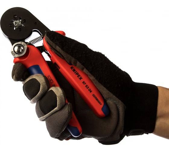 Пресс-клещи 180 мм для контактных гильз 0.08-10/16 мм² KNIPEX KN-975304