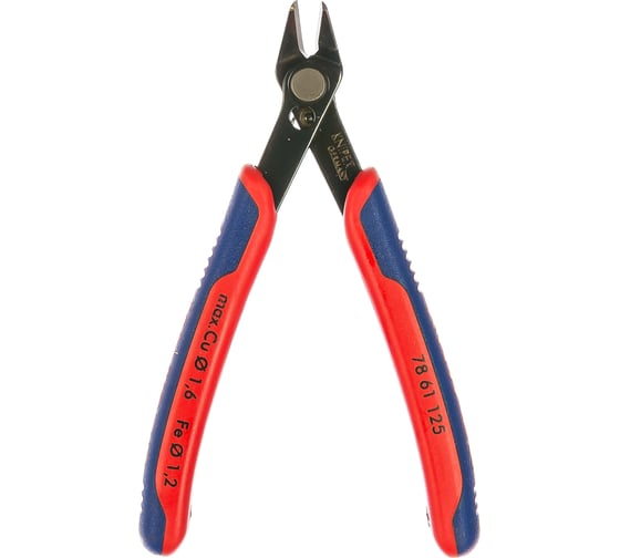 Бокорезы для реза оптоволокна 125 мм Electronic Super Knips чернёные KNIPEX KN-7861125