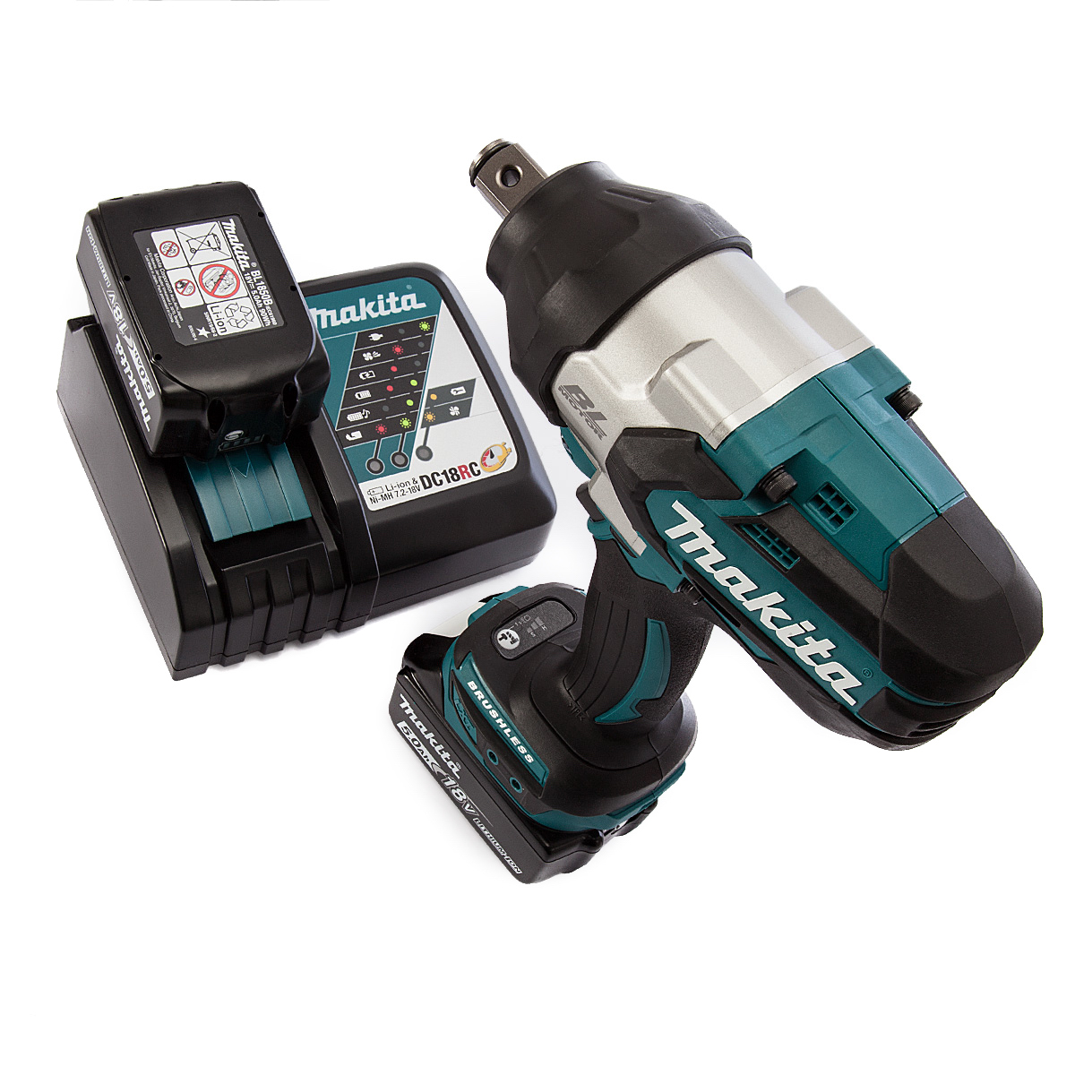 Ударный аккумуляторный гайковерт Makita 18В LXT DTW1001RTJ