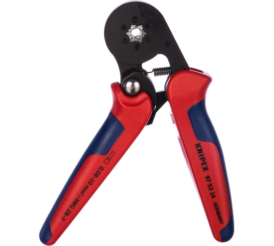 Пресс-клещи 180 мм для контактных гильз 0.08-10 мм² KNIPEX KN-975314