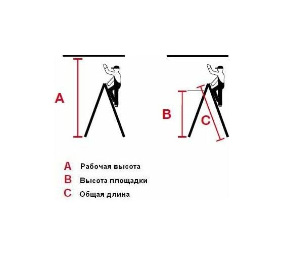 Стремянка 2х4 двухсторонняя DOPPLO Krause 120335