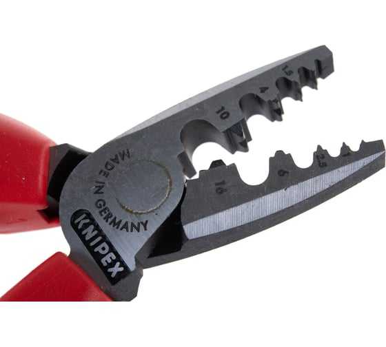 Пресс-клещи 180 мм 9 гнёзд 0,25-16 мм² KNIPEX  KN-9772180