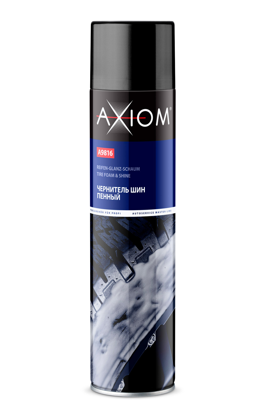 Чернитель шин пенный 800мл AXIOM A9816