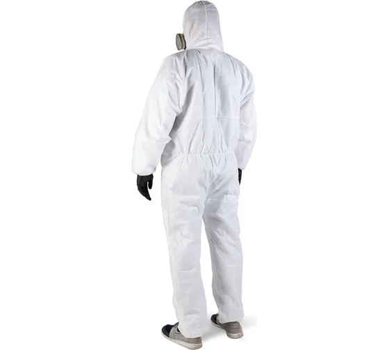 Комбинезон одноразовый с капюшоном белый XXL Jeta Safety Element JPC-60-XXL
