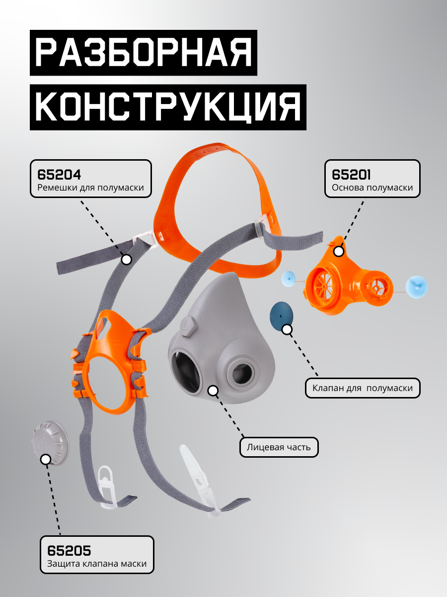Полумаска фильтрующая S Jeta Safety 6500-S
