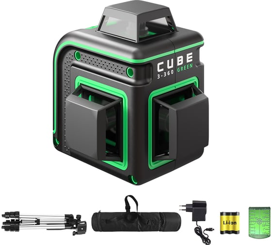 Уровень лазерный ADA CUBE 3-360 GREEN Professional Edition А00573