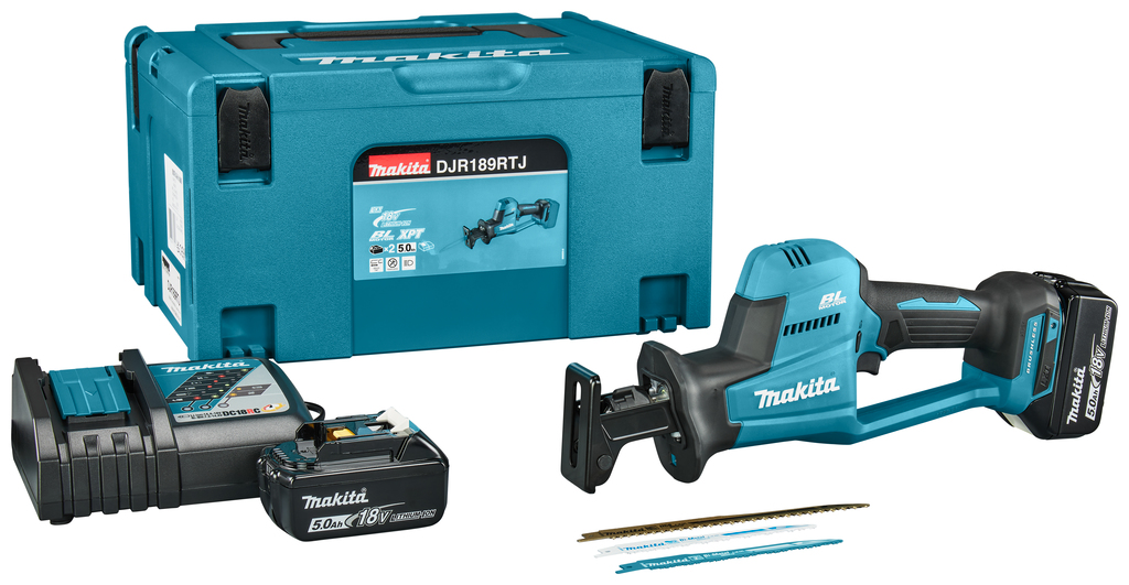 Сабельная аккумуляторная пила Makita 18В LXT DJR189RTJ
