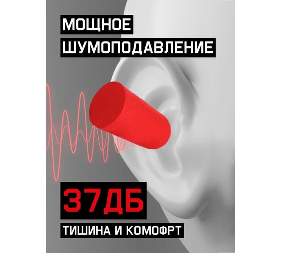 Беруши противошумные 37дБ Jeta Safety (500пар.) JEM20-bag500