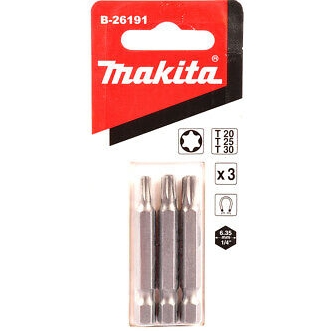 Бита T20/T25/T30, 50 мм, E-form (MZ) 3 шт Makita B-26191 B-26191