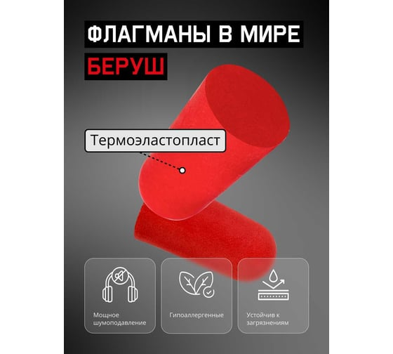 Беруши противошумные 37дБ Jeta Safety (500пар.) JEM20-bag500