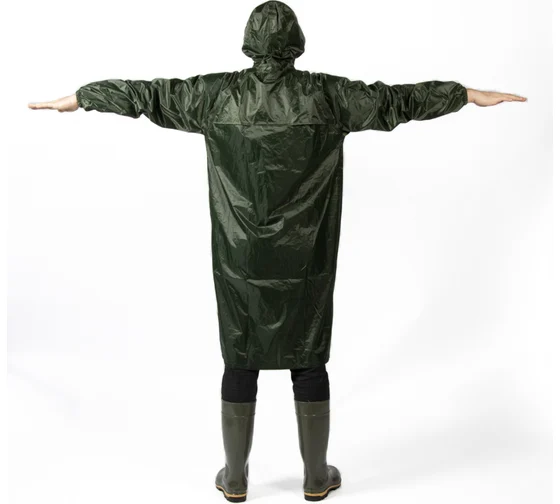 Плащ-дождевик из ПВХ хаки XXL/54-56 Jeta Safety JRC-101g-XXL