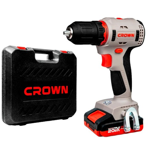 Дрель-шуруповерт 55 Нм, 20В (B3+) CROWN CT21091HX-2 BMC