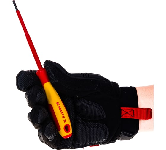 Отвёртка шлицевая 3.5x0.6x100 мм 202мм KNIPEX KN-982035