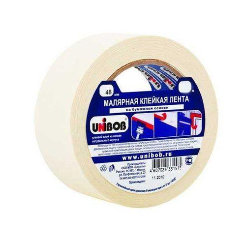 Лента клейкая малярная 48мм х 50м UNIBOB 00780