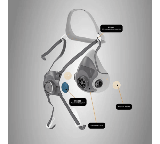 Полумаска Jeta Safety фильтрующая,L из термопласта 5500P-L