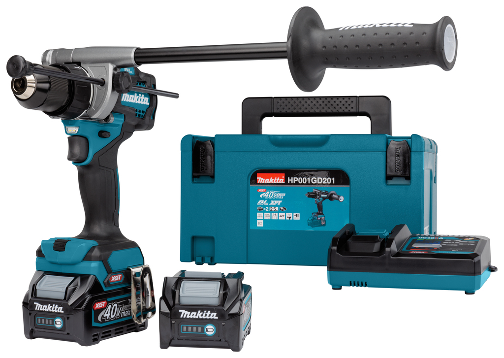 Дрель-шуруповерт 140 Нм, 40В XGT Makita HP001GD201