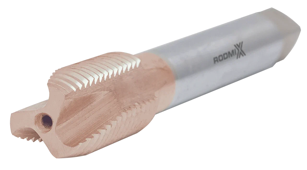 Метчик м/р сквозной M8X1.0 HSS с покрытием TIN DIN371 RODMIX 1602080100