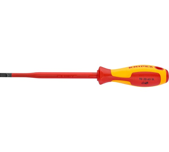 Отвёртка шлицевая 3.5x0.6x100 мм 202мм тонкая KNIPEX KN-982035SL