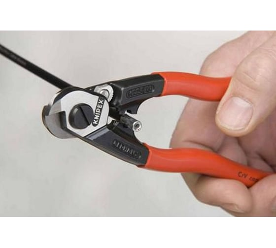 Тросорез компактный, 190 мм, обливные ручки KNIPEX KN-9561190