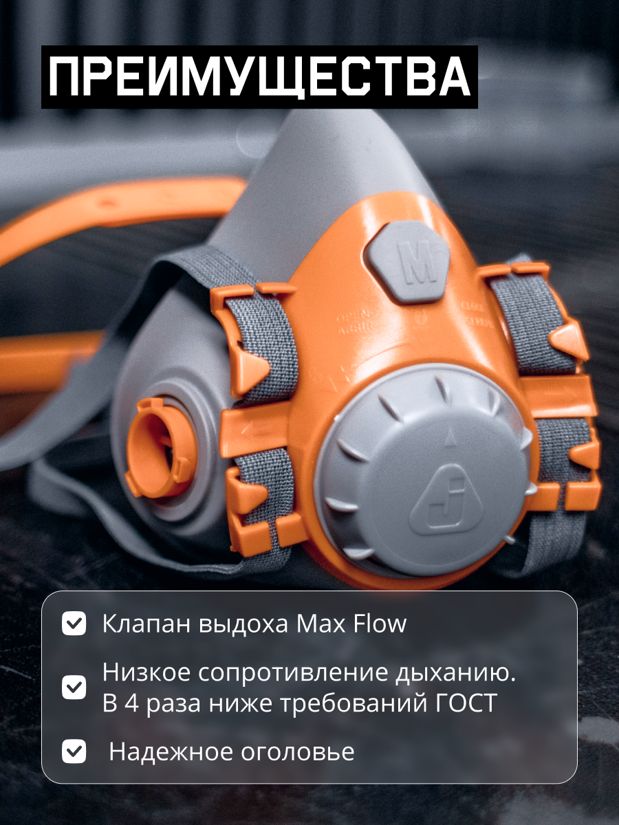 Полумаска фильтрующая S Jeta Safety 6500-S