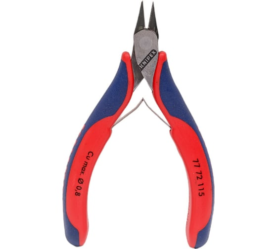 Бокорезы для электроники 115 мм острая маленькая головка KNIPEX KN-7772115