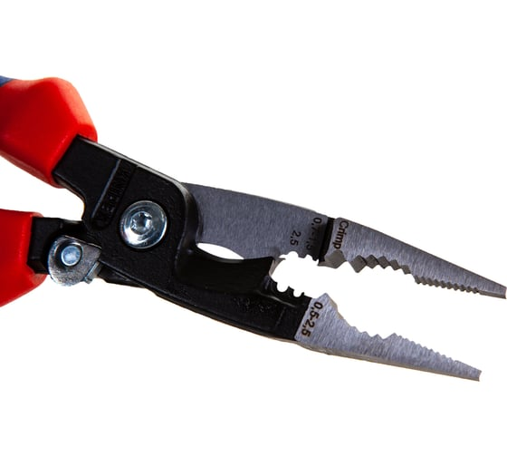 Клещи электромонтажные 0.75–1.5/2.5 мм² 6-в-1 KNIPEX  KN-1392200