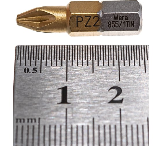 Бита сверхтвёрдая PZ 2 x 25 мм WERA WE-480222