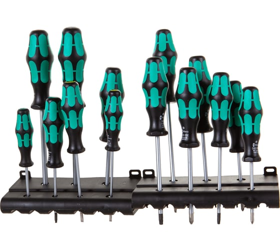 Набор отверток Kraftform Big Pack 300 14 пр, WERA WE-105630