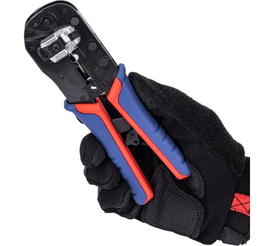Пресс-клещи 190 мм 1 гнездо для штекеров KNIPEX KN-975113