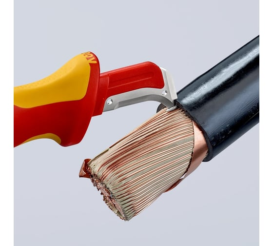 Нож для удаления изоляции 180мм KNIPEX KN-9855SB