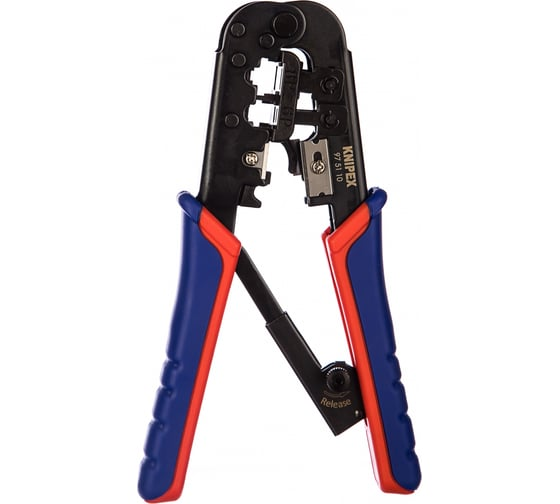 Пресс-клещи 190 мм 2 гнезда для штекеров KNIPEX KN-975110