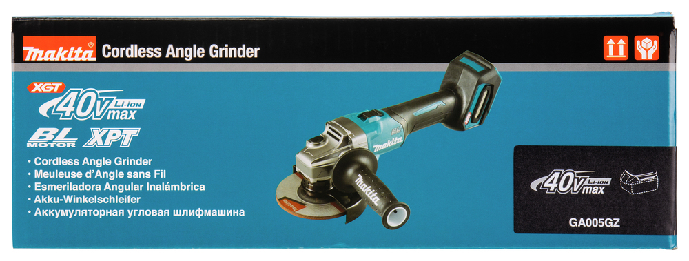 Угловая шлифовальная машина 125 мм, 40В XGT Makita GA005GZ