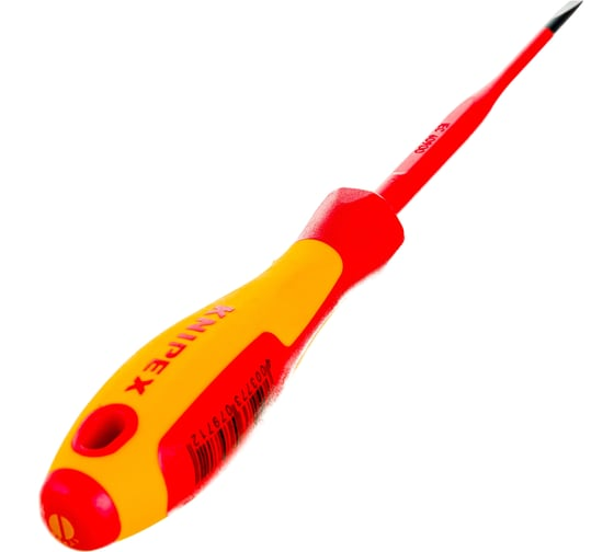 Отвёртка шлицевая 3.5x0.6x100 мм 202мм тонкая KNIPEX KN-982035SL