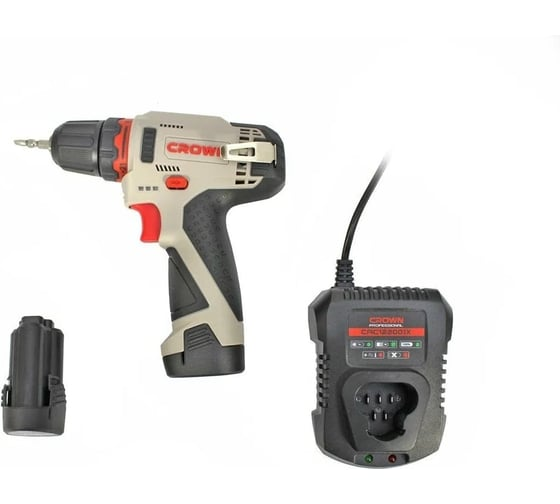 Дрель-шуруповерт 30 Нм, 12В (push-in) CROWN CT21072HX-2 BMC