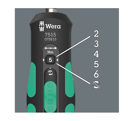 Отвертка динамометрическая 2-6Нм WERA WE-075815