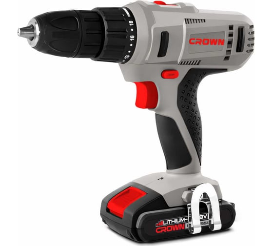 Дрель-шуруповерт 45 Нм, 18 В CROWN CT21056L-1.5 BMC