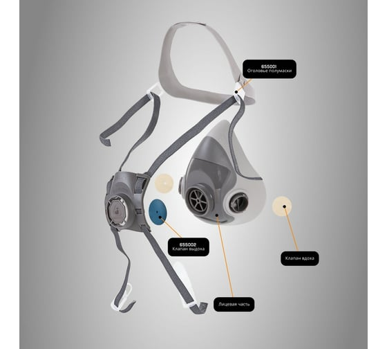 Оголовье полумаски 5500P Jeta Safety 655001