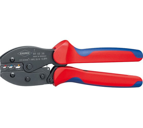Пресс-клещи 230 мм для контактных гильз 0.14-10.0 мм² KNIPEX KN-975236