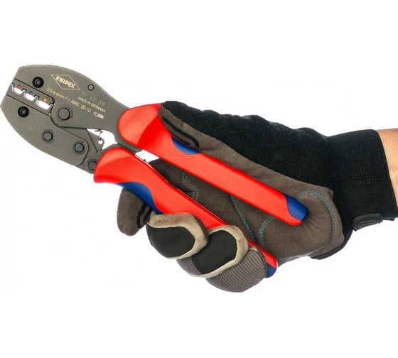 Пресс-клещи 230 мм для контактных гильз 0.14-10.0 мм² KNIPEX KN-975236