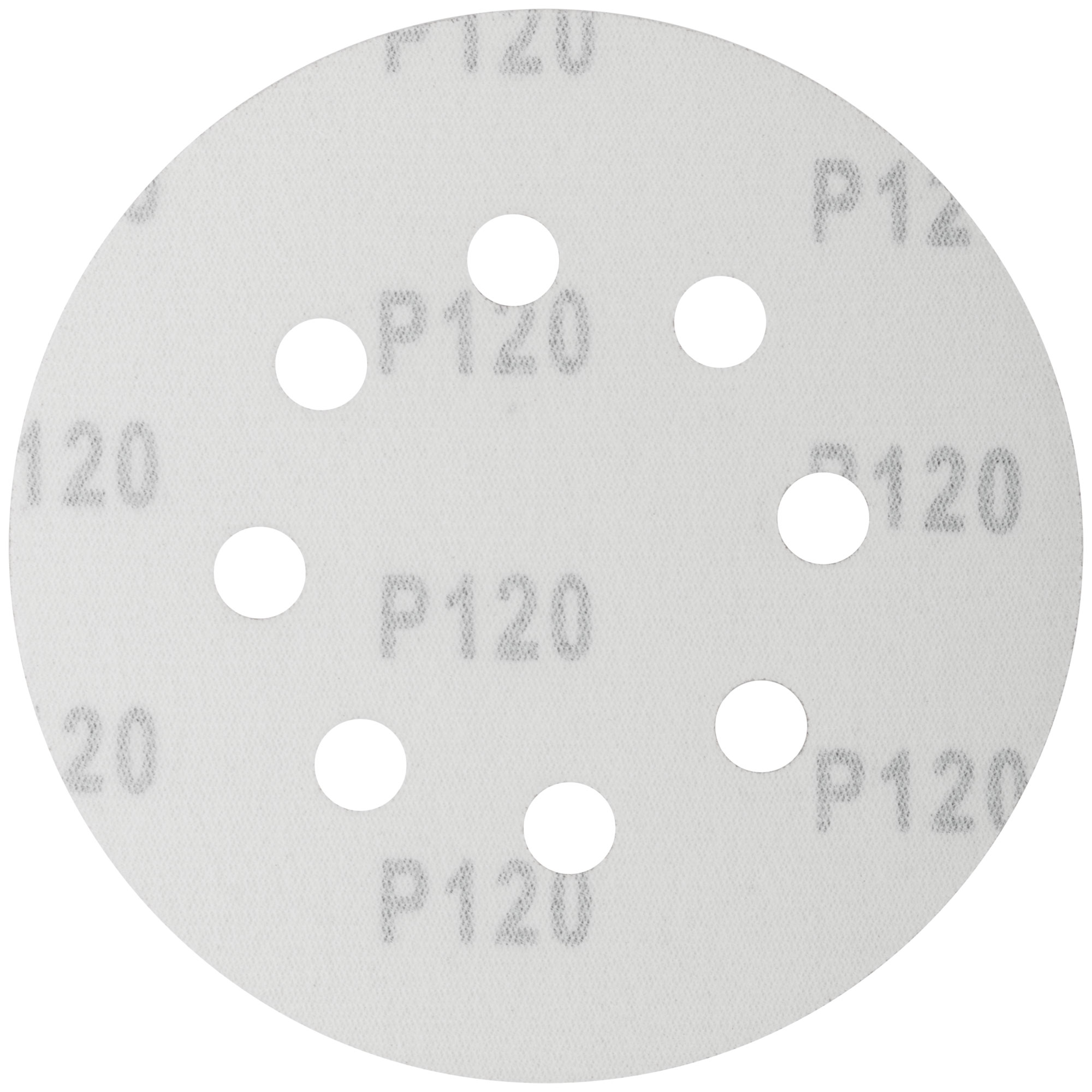 Круги шлифовальные с отверстиями 125(8)мм Р120 FIT 5шт. 39666