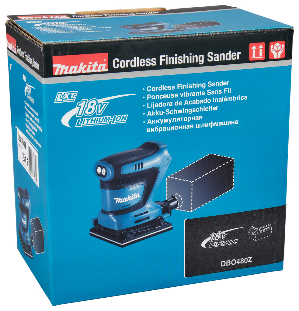 Вибрационная шлифовальная машина Makita 18В LXT DBO480Z
