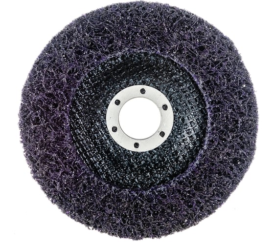 Диск зачистной пурпурный 125х22мм на оправке RoxelPro ROXPRO Clean&Strip II 123544